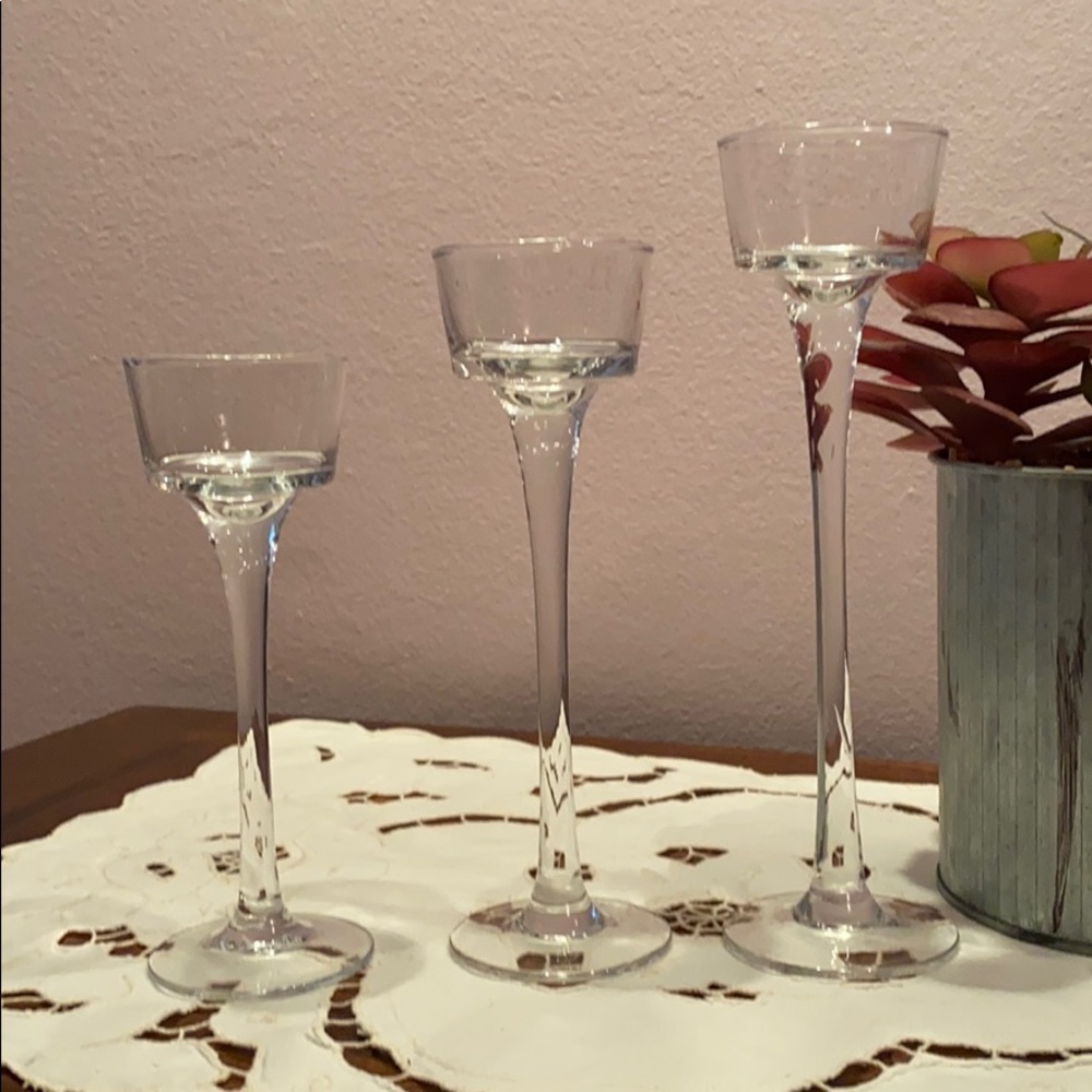 Set of 3 Tea Light Candle Holders